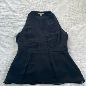 Silk low v fit and flare tank top. Size 10.